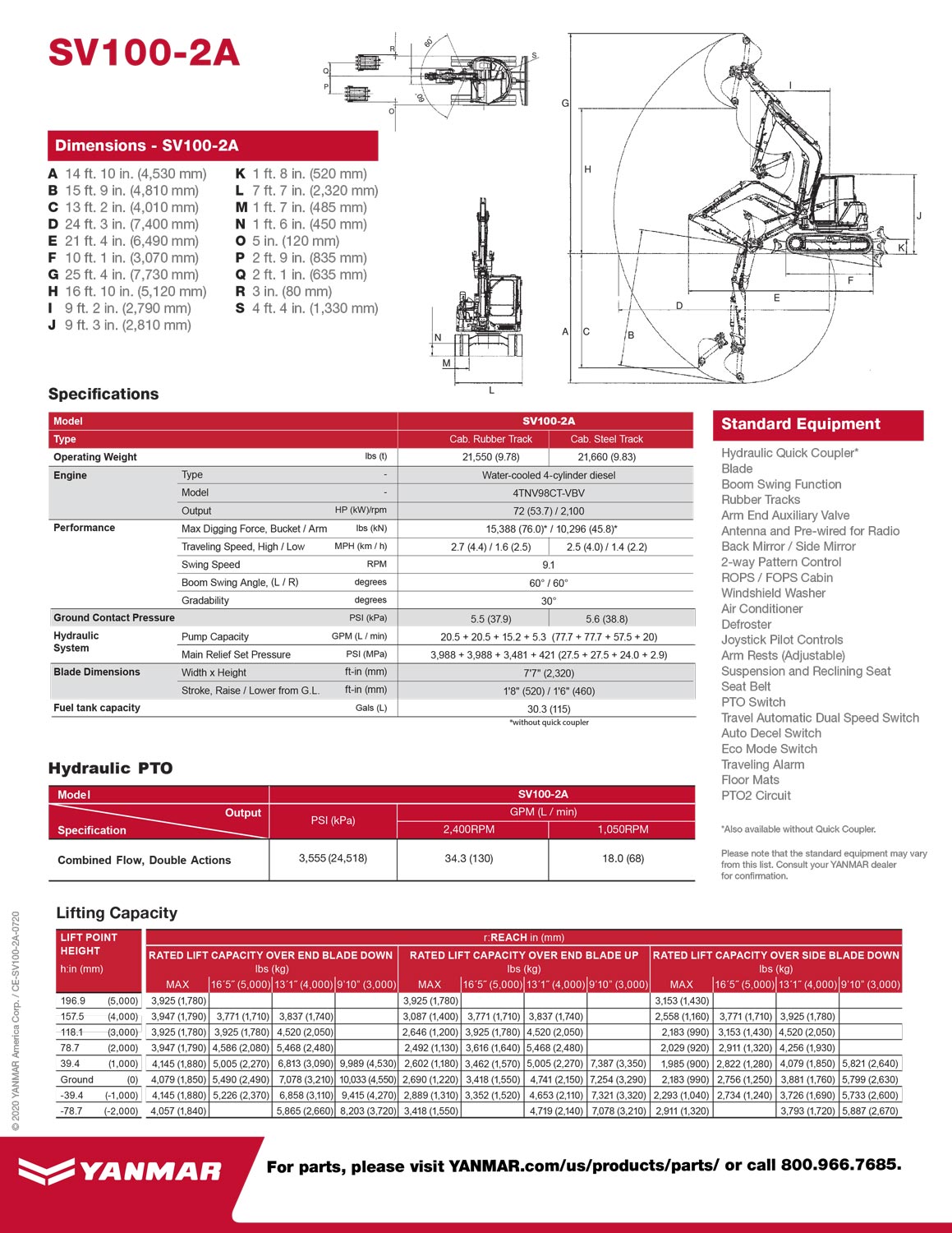 image of SV100-2A excavator